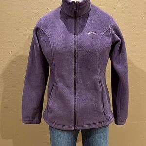 Columbia Purple Full-Zip Fleece Jacket. Reposhed From @ Kristyann727..LARGE